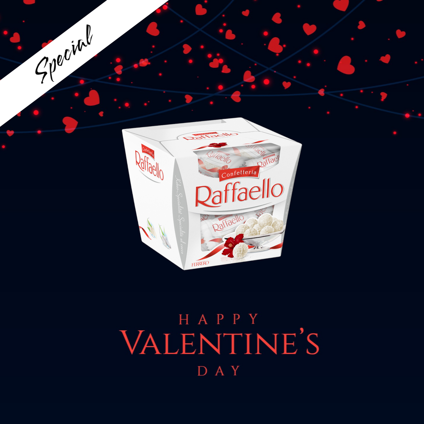 Raffaello Candy 150g cadou Valentine's Day