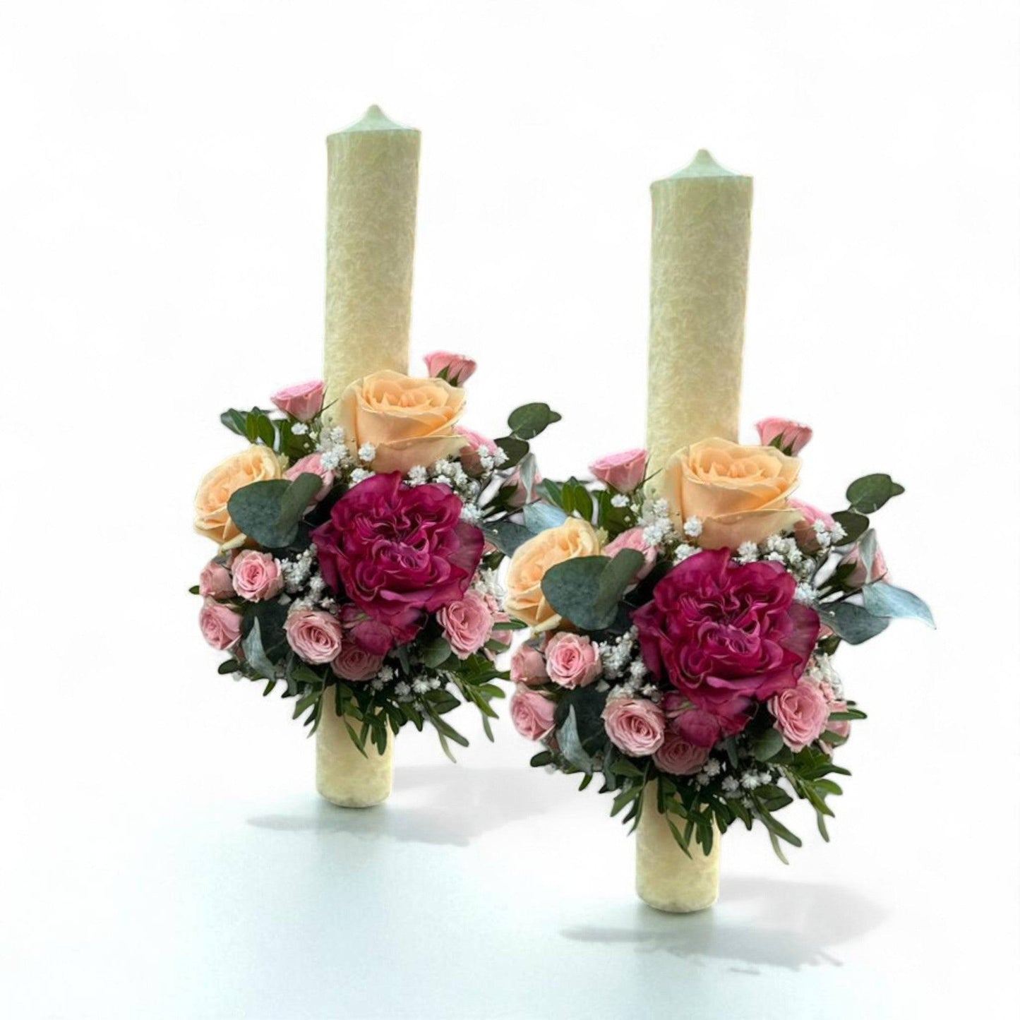 Set lumanari cununie culori mix